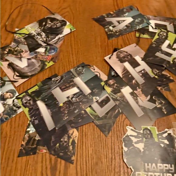Call of Duty 104 Piece Military Themed Happy Birthday Decorations - Picture 7 of 16